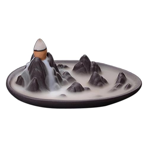 Ornaments Incense Burner Ceramic Backflow Censer Backflow Aromatherapy Incense Censer Holder for Home Reading Room Ornaments