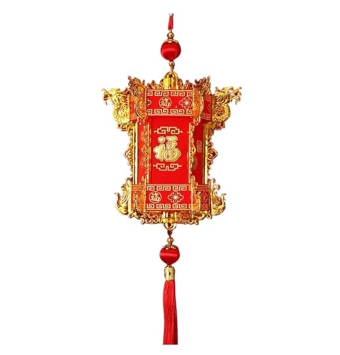 MCLIUJIA Linterna del Festival Farol Chino De Año Nuevo, Colgante Oriental, Farol Hexagonal De Palacio para Jardín Exterior(40x105cm)