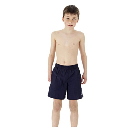 Image of Speedo Boy's Solid Leisure Watershorts - Navy, X-Small/15-Inch