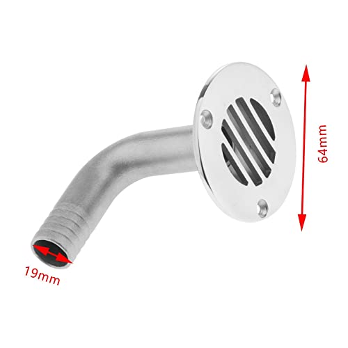 Embornal de de Piso de aço Inoxidável Grau 90 Barco 19 Mm