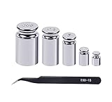 Harapu 5 Pcs Gram Calibration Weight Set, 20g 10g 5g 2g 1g Kit for Digital Scale Balance and 1 Piece