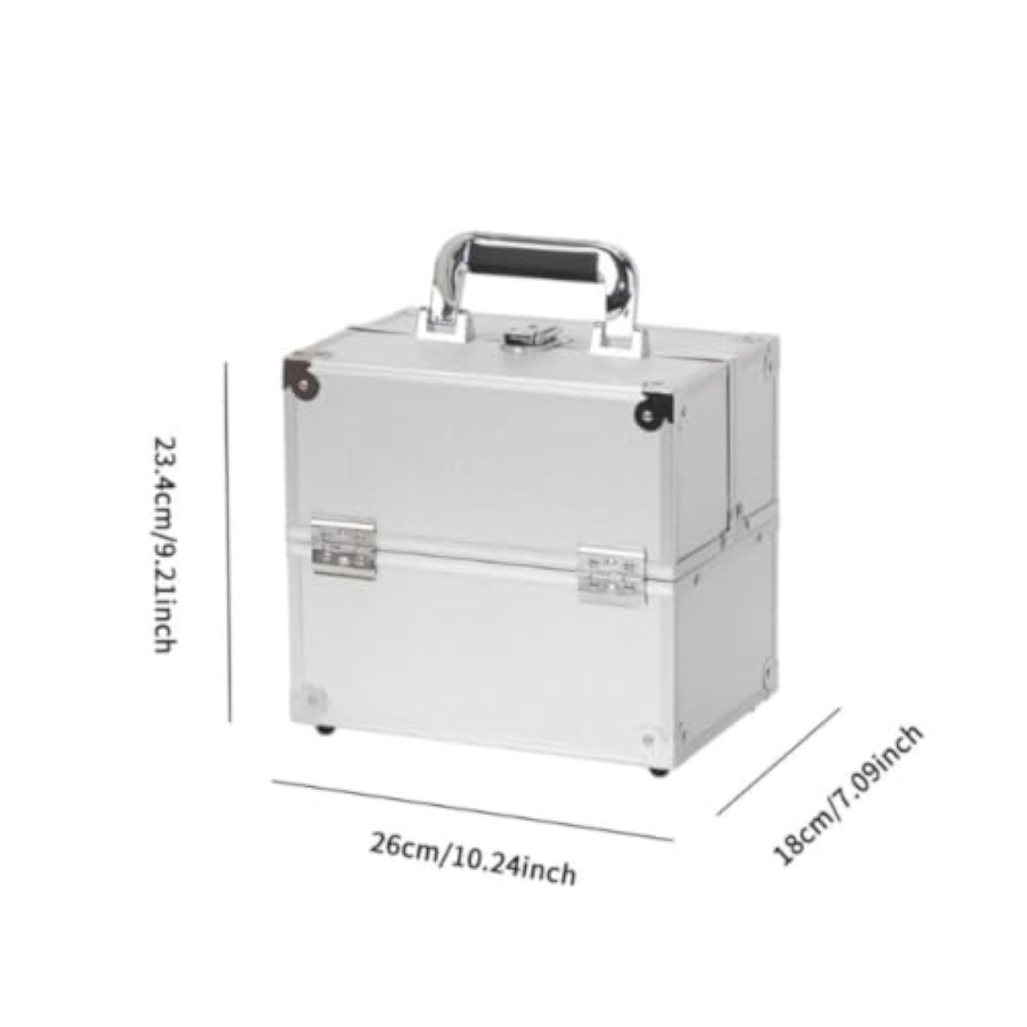 Multi-Layer Portable Makeup Box for Nail Technicians