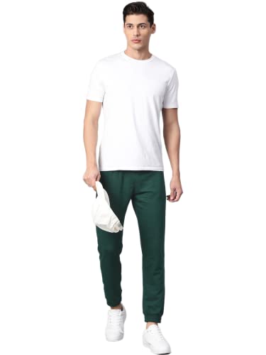 Image of Hubberholme Men's Slim Fit Cotton Track Pants - Trackpant with Drawstring Elastic Waistband, Lower for Jogging, Gym, Sports & Dailywear