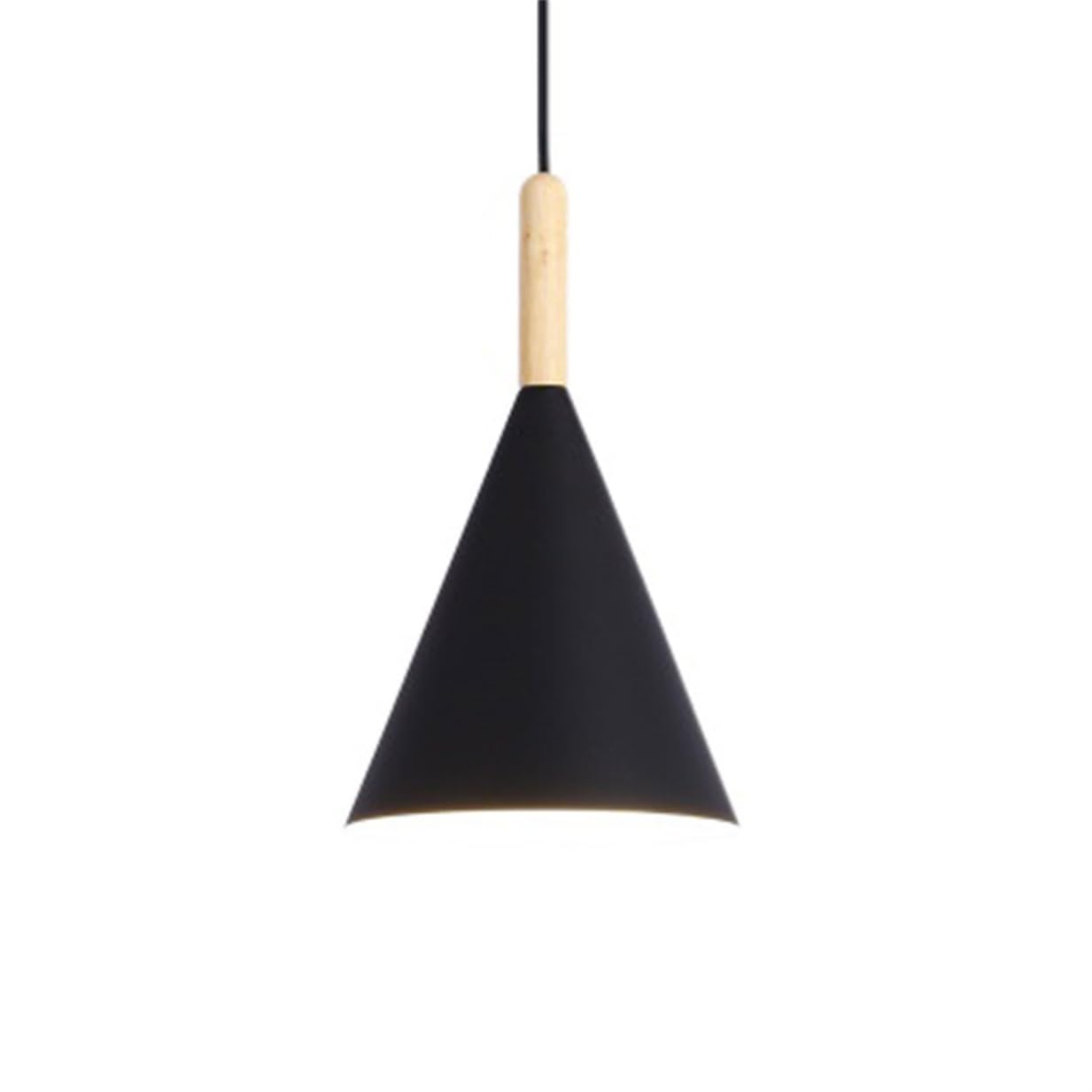 YGZPALH Modern Pendant Lights for Kitchen Island Hanging Pendant Lamp Foyer Lighting Fixtures Rustic Cone Shape Hanging Light for Kitchen Island, Dining Room, Hallway, Adjustable Cord