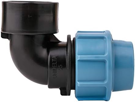 Raccords Compression MDPE 25 Mm Pour Tuyaux LDPE – Robinet, Coude, Té, Bouchon, Gris