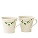 Belleek Shamrock Set of Two Mugs, 8 oz each