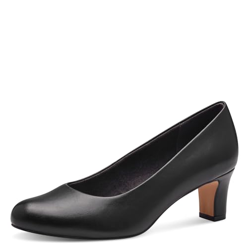 Jana Damen Pumps mit Blockabsatz Vegan, Schwarz (Schwarz), 40 EU