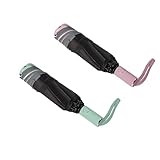 BAODINI Inverted UV Protection Umbrella for Rain and Sun Medium Size 46 inch arc Canopy UPF 50+ Rverse Compact Umbrella Auto Open Close for Travel