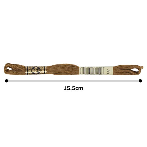 Image of DMC 6-Strand Embroidery Cotton Floss, Very Dark Hazelnut Brown
