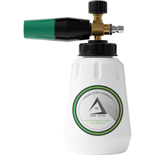DBR Tech® Foam Cannon for Pressure Washer | Pro Grade, 1.1mm Orifice, 1000-4000 PSI
