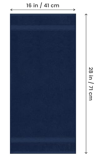 Image of Utopia Towels 6 Pack Premium Hand Towels Set, 16 by 28 inches, 100% Ring Spun Cotton, Ultra Soft and Highly Absorbent 600GSM Towels for Bathroom, Gym, Shower, Hotel, and Spa, Navy Blue
