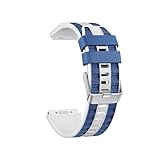 Cinturino in silicone a sgancio rapido con pulsante 22mm for Huawei Watch 5 4 GT6 GT5 Pro GT4 46mm Ultimate 2 Sostituisci il braccialetto(White blue,For Watch 5 46mm)