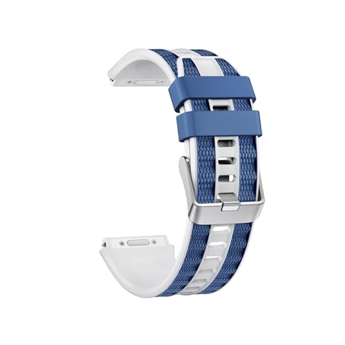 [PLYYQZM] 22mm�{�^���N�C�b�N�����[�X�V���R���o���h,�ɍ��� Hua wei Watch 5 4 GT6 GT5 Pro GT4 46mm Ultimate 2 �����u���X���b�g�ɓK�p(White blue,For GT5 46mm)
