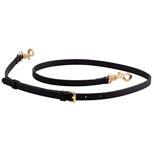 Allzedream Genuine Leather Purse Strap Adjustable Crossbody Handbag Replacement Straps 0.48 Inch Width