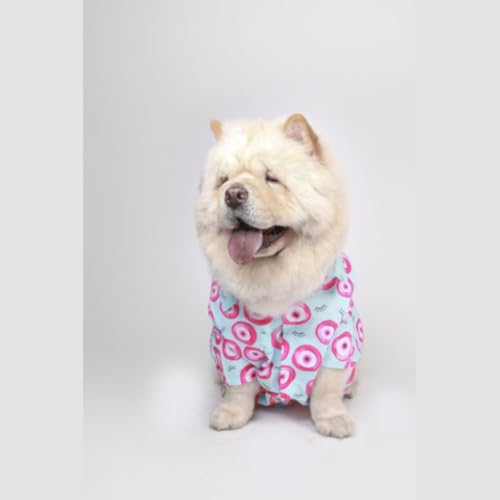Image of Ezra Polyester Blend Dog Shirt - Pink Lucky, 2X-Large | Lightweight & Breathable Outfit for Dogs | Stylish & Comfortable Pet Clothing and Outings
