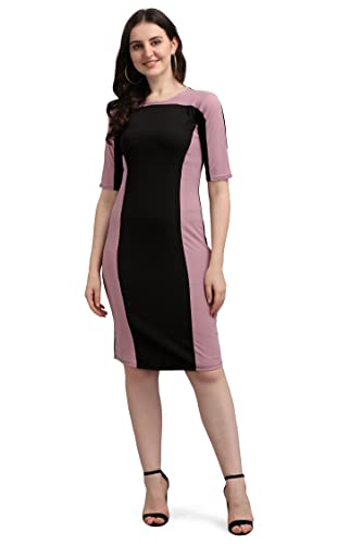 PURVAJA Women’s Bodycon Knee Length Dress(Lucy-432-439) PURVAJA Women’s Bodycon Knee Length Dress(Lucy-432-439)