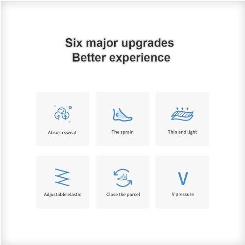 Lescenry Adjustable Ankle Brace for Men & Women (2-Pack, Medium) - Breathable & Lightweight Compression Sleeve with Arch Support for Athletic Ankle Stability, Sprain Recovery & All-Day Comfort