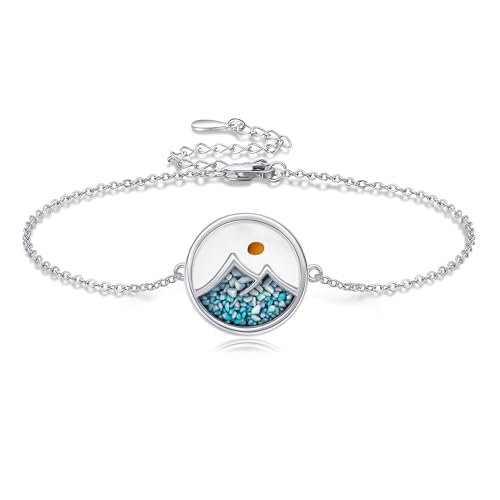 Image of ONEFINITY Shamrock /Mustard Seed /Cross /Witches Knot /Mountain Bracelets S925 Sterling Silver Faith Bracelet Christian Jewelry Gifts for Women Mom