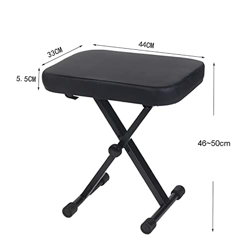 Banquette Piano Banc,Tabouret Piano Banc de piano réglable Tabouret de chaise de piano Chaise de piano de style X avec rembourrage en cuir pour toutes les personnes, design antidérapant et pliable et - Les Beatles, Paul McCartney, John Lennon, RIngo Starr, George Harrison Banquette Piano Banc,Tabouret Piano Banc de piano réglable Tabouret de chaise de piano Chaise de piano de style X avec rembourrage en cuir pour toutes les personnes, design antidérapant et pliable et – Image 3