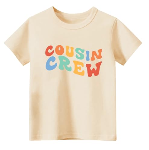 Cousin Crew Shirt for Toddler Boys Girls Cousin Matching Outfits T-Shirt Summer Beach Vacation Tees 2-7Years