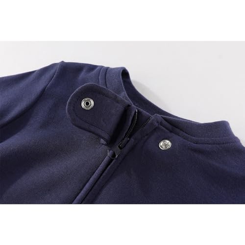 Unisex Zipper Baby Footies Rompers Long Sleeve 3 Pack Infant Boy Girl Jumpsuits 0-12Months Babies Outfits3