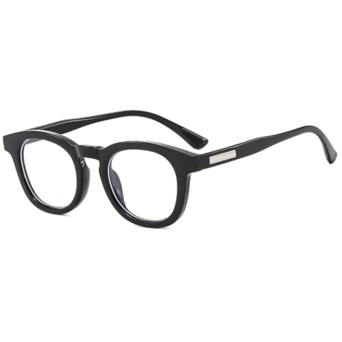 Lunettes de soleil ovales rétro protection UV400 noir transparent mixte