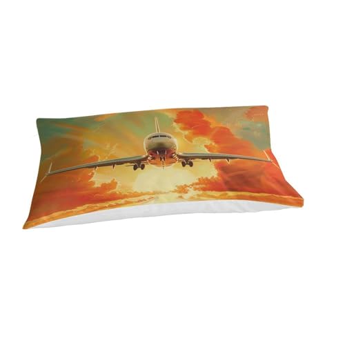 Linge de lit avion 3D microfbre respirante housse de couette single
