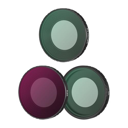 LICHIFIT for DJI OSMO NANO用フィルター UV ND CPL ブラックソフト1/4 カメラレンズフィルターセット 多層コーティング レンズ保護光学ガラス 減光フィルター アクセサリー 防水 傷防止 防塵 オールラウンドな保護 (ブラ