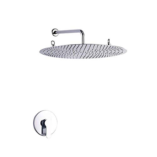 Kit de pommeau de douche à main mural avec mitigeur de température réglable