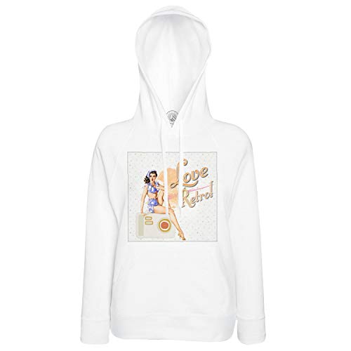 Sweat à capuche Pin Up Love avec doublure douce et capuche ajustable