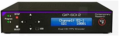 Contemporary Research QIP-SDI 2 IPTV Encoder with H.264 - HD-SDI/Composite/Analog Stereo/SPDIF Inputs