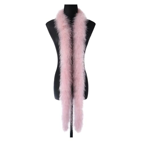 Esponjosa boa plumas de pavo marabú para transformar un vestido sencillo 7