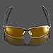 Hyuduo Night Driving Glasses Polarized View Safety Glasses Sport Sunglasses Anti-glare Anti-reflective HD Night Vision Eyes Protection