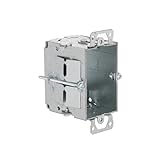 Hubbell-Raco 517 2-1/2-Inch Deep Gangable Old Work Clips NMSC Clamps, 3-Inch by 2-Inch Switch Box