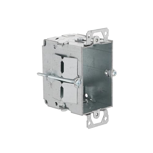 Hubbell-Raco 517 2-1/2-Inch Deep Gangable Old Work Clips NMSC Clamps, 3-Inch by 2-Inch Switch Box