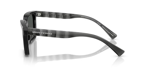 Image of Armani Exchange mens Ax4147sf Low Bridge Fit Square Sunglasses