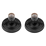 Zerodis Light Sockets, Ceiling Wall Light Base Holder Pendant Bulb Lamp Screw Socket Lamp Holder, E26 E27 Vintage Industrial