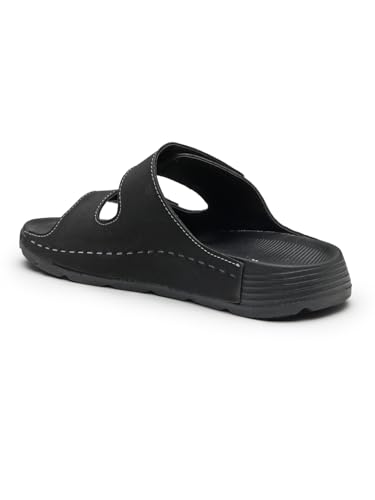 Image of URJO PURE Men's Sliders /Slippers Lightweight Super Flexible Arch Support Durable Anti Skid & Stylish Dailywear Sliders /Slippers for Men (URJO by Welcome)