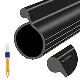 Garage Door Seal P Bulb - 16.5ft Flexible Weatherproof TPE Seal for Single-Channel Doors, Easy DIY Installation, Temperature Resistant, Fits Single Channel Garage Door (Black)