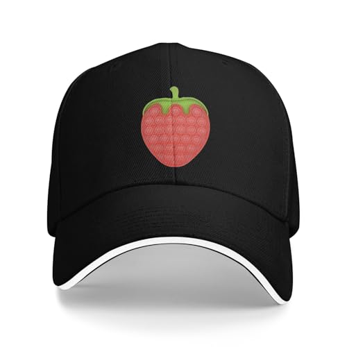 Sombrero de Invierno Unisex Fresa Pop it Arco Iris Colorido Empuje Burbuja Gorra Moda Casual Gorra de béisbol Gorra Ajustable Hip Hop Verano Unisex Sombrero de béisbol Regalos