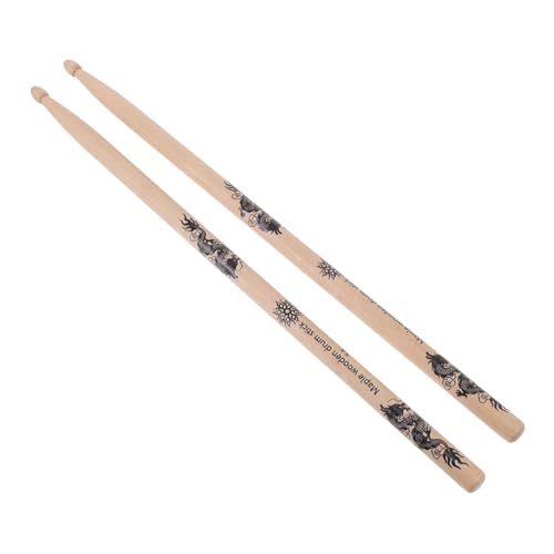 Baquetas de madera natural para percusión 2 piezas miniatura 1