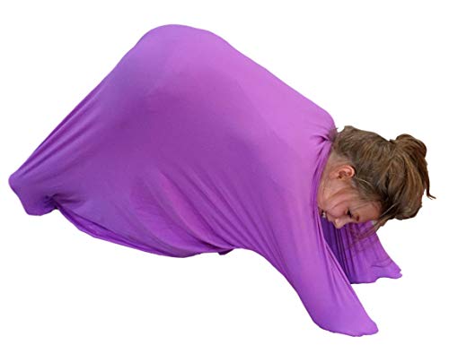 SENSORY4U Meia corporal com saco sensorial (médio) – Cobertor terapêutico calmante para alívio do es