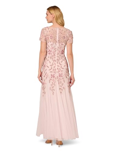 Adrianna Papell Women's Beaded Gown with Godets4