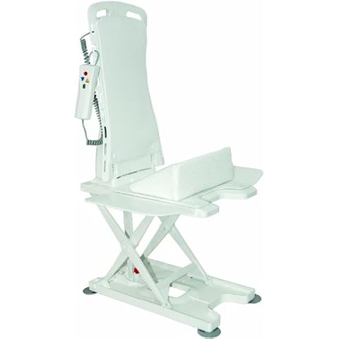 Drive Medical Bellavita - Asiento elevador para baño (con funda), color blanco Cover