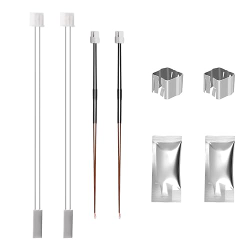 HIKUDIY 24V 48W 300℃ High-Temperature Ceramic Heater and Thermistor with Thermal Grease, Fixing Clip for Bambu Lab X1/X1