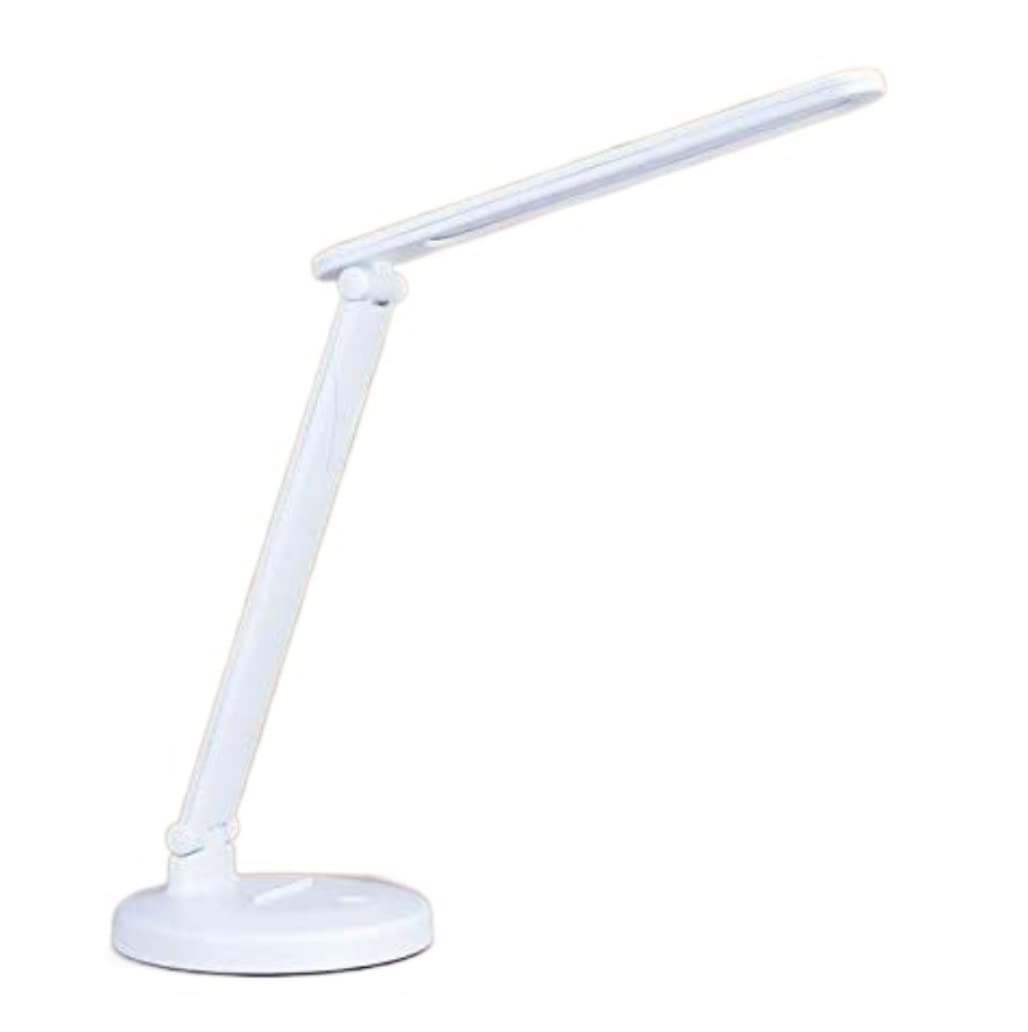 Lampka Do Czytania Składana Lampa Biurkowa Z Możliwością Przyciemniania Akumulatorowa Lampa Biurkowa LED Z Portem Ładowania USB Do Czytania, Sypialni, Biura I Nauki Do Czytania Nauki Pracy(White)