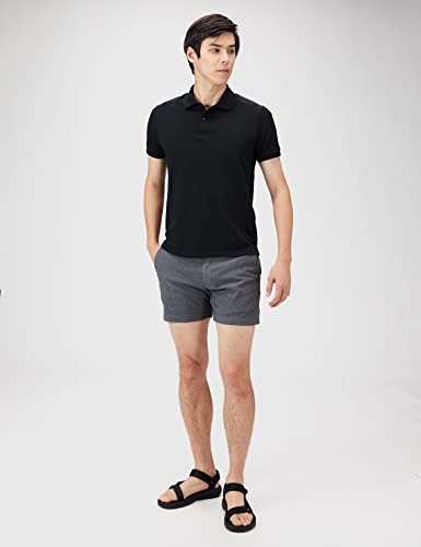 Image of Amazon Essentials Men's Slim-Fit 5 inch Flat-Front Comfort Stretch Khaki Chino Shorts with Elastic Waistband