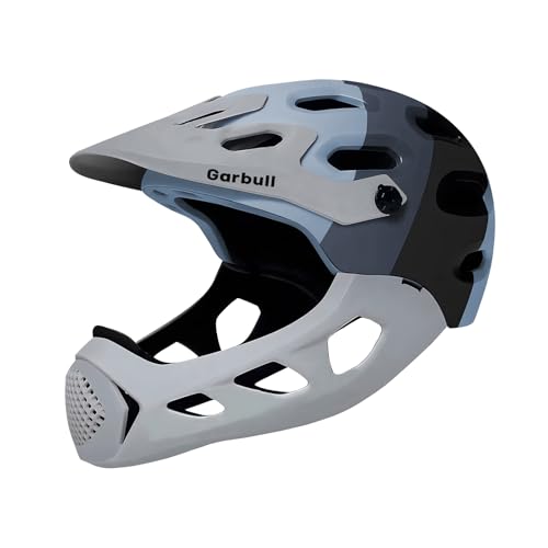 GarBull Mountainbike Helm - MTB Full Face Helm,Einstellbare Größe...