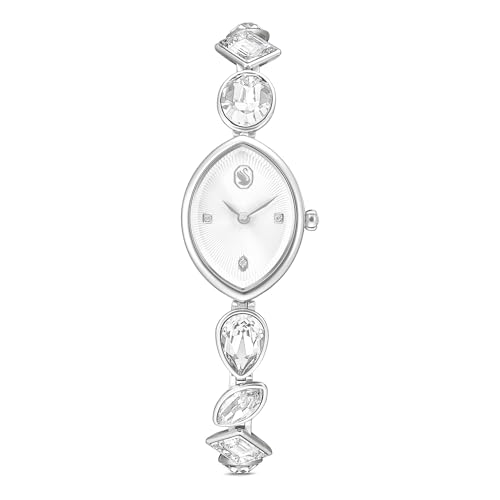 Swarovski Gema Uhr, Kristallarmband, Silberfarben, Edelstahl