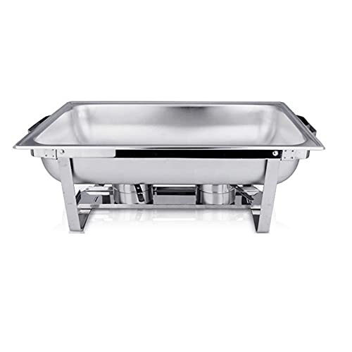 AIZYR Edelstahl Chafer in Voller Größe - Faltbare Chafers Und Buffetwärmer-Sets Mit Wasserpfanne, Speisepfanne Für… – Bild 4